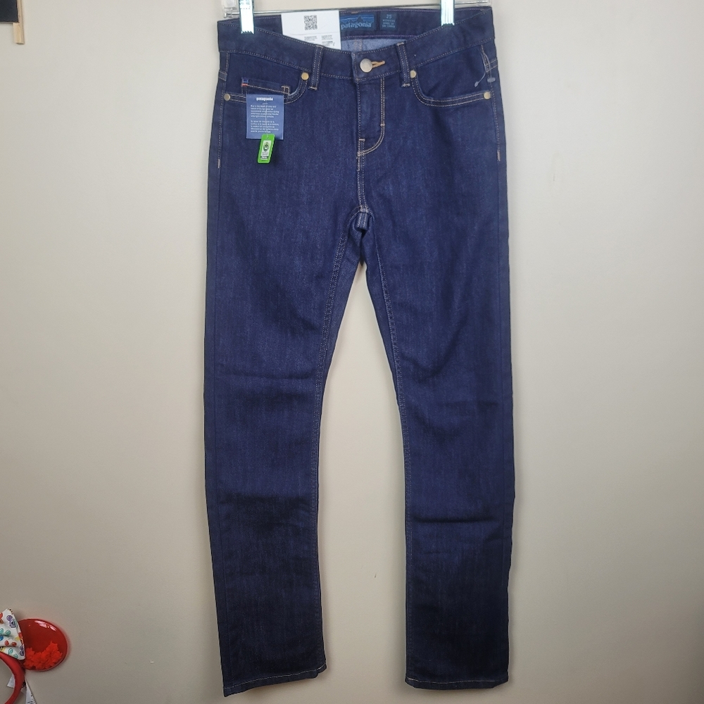 NWT Women's Patagonia Dark Denim Straight Leg Jeans size 25